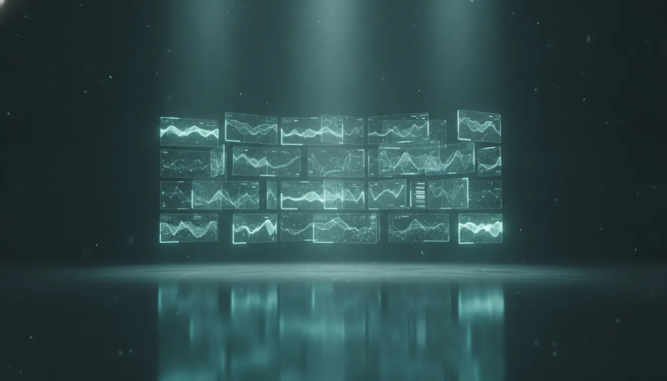 A clean glowing attribution dashboard, well organized