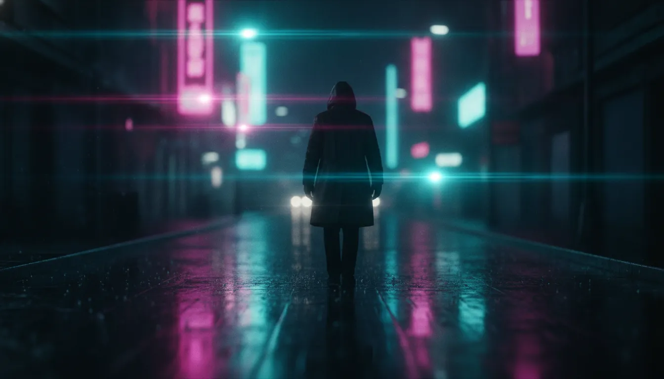 A dramatic cinematic film-still scene with moody lighting