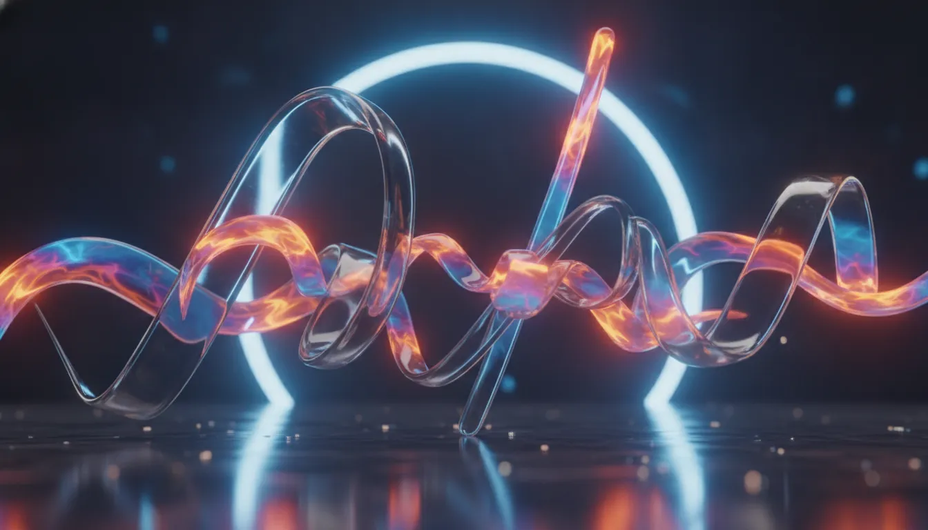 Abstract three-dimensional sculptural letterform shapes in light