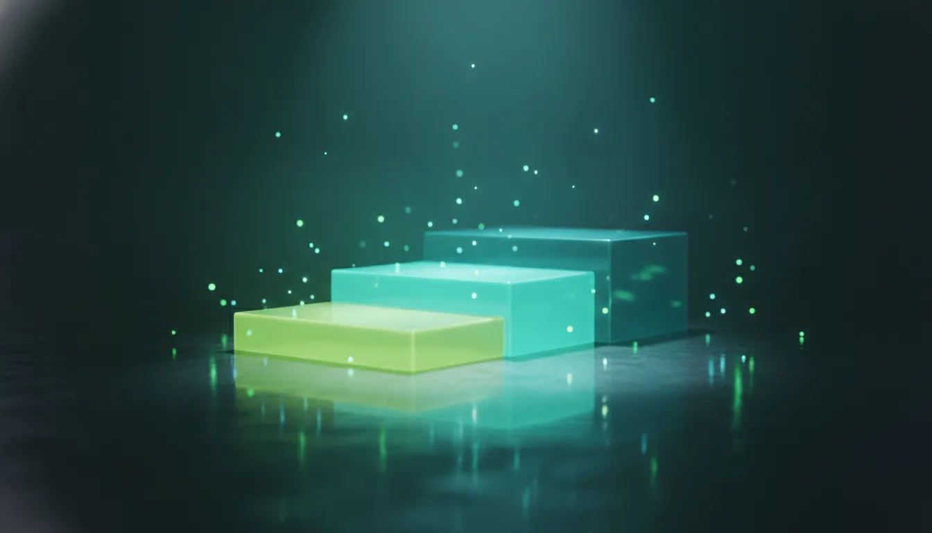 Glowing tiered pricing platforms rising in scale