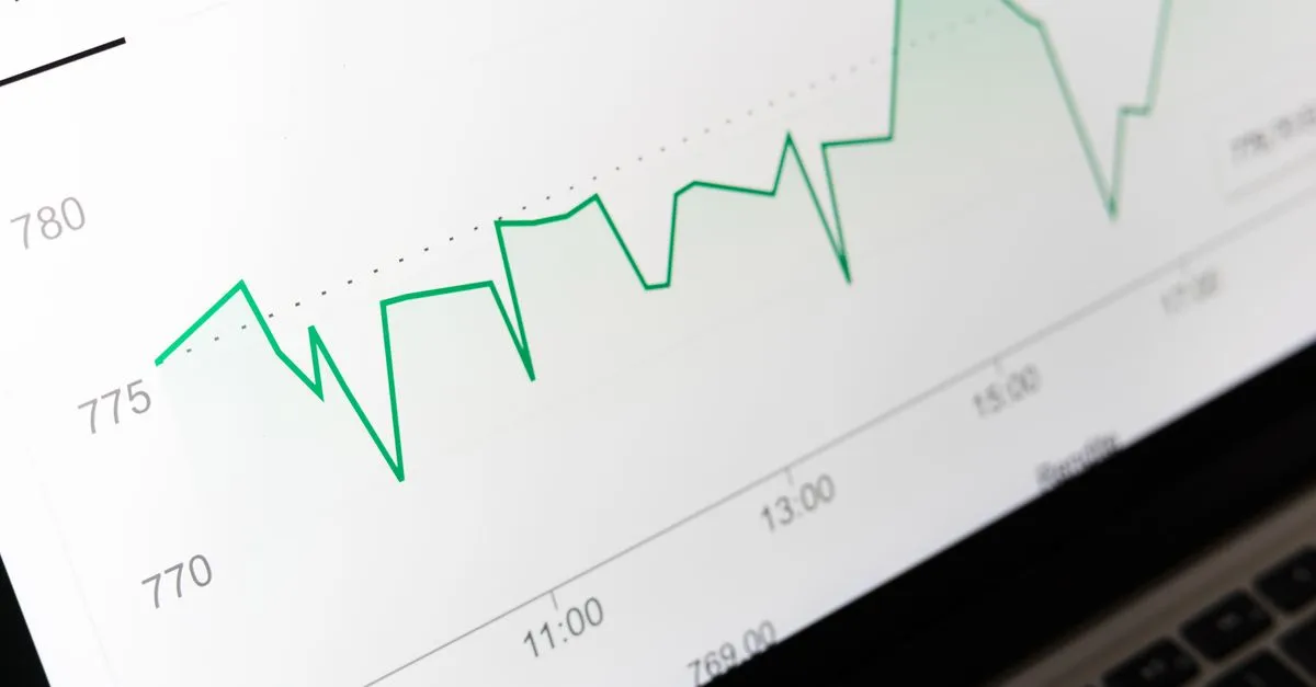 A real analytics dashboard of app performance metrics on a laptop screen